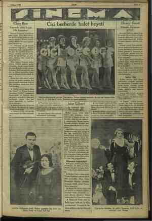    ; A Mayis 1933 Clara Bow Fransada sekiz buçuk kilo kazanmış ! Geçende Avrupada uzun bir se- yahat yapan - Clara Bow, Rex
