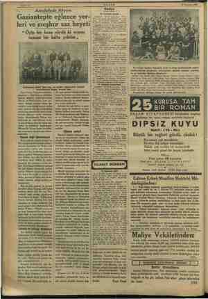    © Sahife 10 Anadoluda Akşam “Gaziantepte eğlence yer- leri ve meşhur saz heyeti “. “ Öyle bir kese sürdü ki acısını tamam