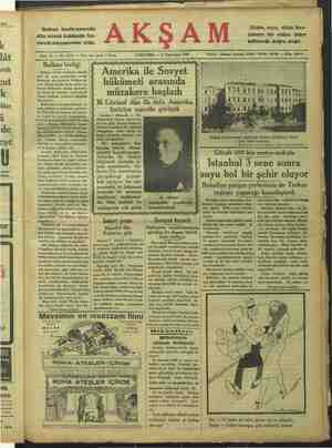  1933 rürler. Balkan konferansında dün misak hakkında ha- raretli müzakereler oldu. AKŞA Üzüm, iIncır, tütün ihra- catının bir