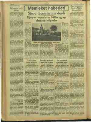    “ Sahife 6 AKŞAM -24“Teşrinisani 1933 SEYAHAT NOTLARI Bir kurunu vusta rüyası Tesadüfen aynı vapurla avdet ediyorum....