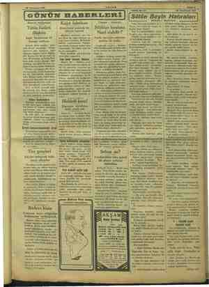    © ne karşı muk: Kanunun ta tayii n 26 Teşrinisani 1933 İGÜNÜN HABERLERİ | ( Sülün Ihracat n mallarımız Tütün fiatleri...