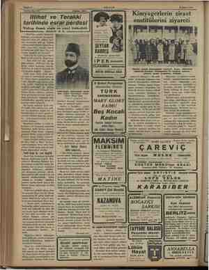    Sahife 4 Tetrika No. 2 e A 6 Şubat 1934 ittihat ve Terakki | tarihinde esrar perdesi Zakup Cemil niçin ve niçin ve nasıl