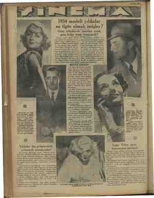   — i 8 Şubat 1934 eyyam ME e 1934 modeli yıldızlar ne tipte olmalı imişler? Genç erkeklerde aranılan evsaf, genç kızlar kime