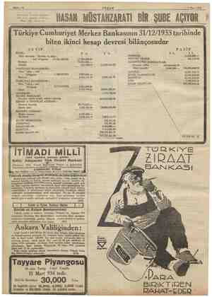  Sahife 14 AKŞAM 1 Kart 1934 Galatasaray Tokatlıyan K: > HASAN MÜSTAHZARATI BİR ŞUBE AÇIYOR iğ ki eski Luvr mağ . .. : Ri e e