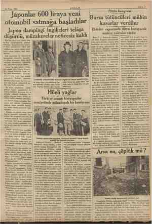  ii m gayet © 18 Nisan 1934 ASSAN Japonlar 600 liraya yeni otomobil satmağa başladılar Japon dampingi İngilizleri telâşa...