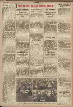    27 Nisan 1934 AKŞAMDAN AKŞAMA ni ekme imiz Bir verim dam i © Verim yal ne râatte, sanayi- de o rk çalışmalarda d «Yerim»