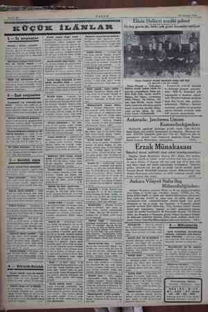      AKŞAM 13 Haziran 1934 Sahife 19 KÜÇÜK İLÂNLAR 1 — İş arıyanlar Robert - Kolec mektebi Dicaret kısmi son sinif...