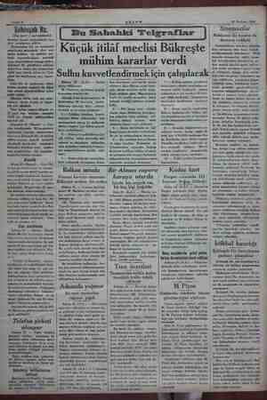      Sahife 2 AKŞAM. 22 Haziran 1934 Şahinşah Hz. (Baş tarafı 1 inci sahifede) trenden inerek otomobillerle tay- yare...