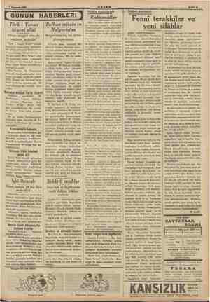       7 Temmuz 1934 A m m | GUNUN HABERLERİ Jj Türk - Yunan ticaret ofisi Ofisin meşgul olacağı vazifeler nel nelerdir?...