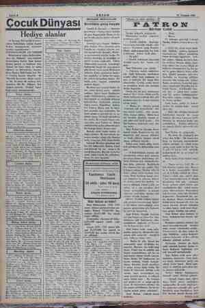    e a ŞAŞMA e Sahife 8 AKŞAM ekl 11 Temmuz 1934 ocuk Dünyası Hediye alanlar 14 Haziran 934 tarihli bilmece- mizin halledilmiş