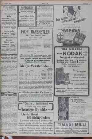    12 Temmuz 1934 Sahite as Deniz yolları İŞLETMESİ ri: Karaköy » Köprak Sirkeci Mühürderzade m İlan Tek 22740 ge Trabzon...