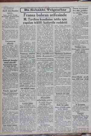    AEŞAM, SON TELGRAFLAR Şark misakından sonra.. Itâlya cenubi Avrupa meselesinin görüşüleceğini ümit ediyormuş 7 Paris 23...