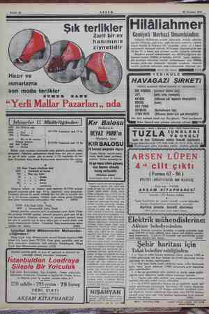   AKŞAM 25 Temmuz 1934 Şık terlikler (Milâliahmer Zarif bir ev © Cemiyeti Merkezi Umumisinden: Eskişehir Hilâliahmer merkez