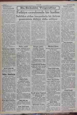    Sahife 2 28 Temmuz 1934 SON TELGRAFLAR Isyan bastırıldı Almanyada Avusturyalı paziler, hududu geçmişler Viyana 28 (A.A.) —