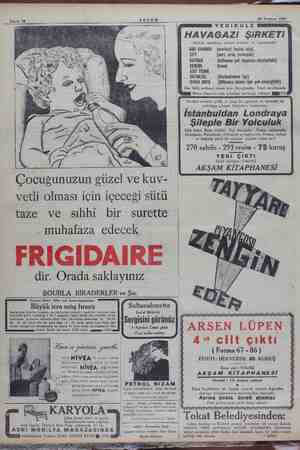    Sahife 12 z . ESEN AKŞAM Ga 30 Temmuz 1934 z zi YEDiKULE HAVAGAZI ŞiRKETİ Atideki maddeleri istihsal etmekte ve satmaktadır