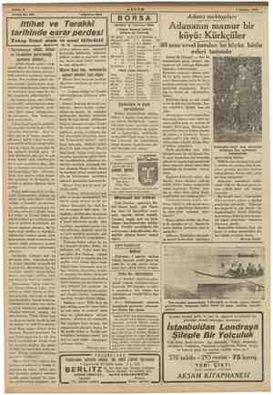    ——————— — Tefrika No. 265 ŞAM Akl 3 1 Ağustos 1934 i Muharriri “ Kurosmaniye klübü, ittihat ve Tarakkinin yuvarlandığı —