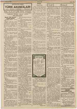    , AKŞAM- ye Sahife 9$.. Yazan: AKDENİIZDE TÜRK AKINCILARI İSKENDER FAHREDDİN Tefrika No. 134 Radyo i Ağustos pazar plâk...
