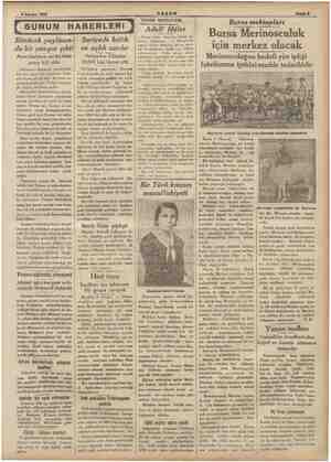  8 Ağustor 1934 İNİ , Sahife $ | ö ii ği AKŞAM İ GUNUN H ABERLERİ Bürücek yaylasın-! da bir yangın çıktı Amerikalılara ait bir