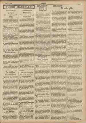    8 Ağustos 1934 İ GUNUN HABERLERİ J Babaeskide yangın Bir ev ve bir samanlık Babaeski 7 ( Hususi) — D gece Babaeski halkı