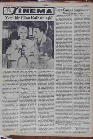    11 Ağustos 1934 Paris (Hususi) — Sevimli yıl. diz Anny Ondra ile Fransız ar tistlerinden Rene Lefevre, Andre Berley yeni ve
