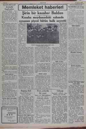    Sahife 16 Ağustos 1934 MUHABİR MEKTUPLARI! Armutlu kaplıcaları Gemlik 12 (Hususi) — Mem- eketimizde romatizma ve saire gibi