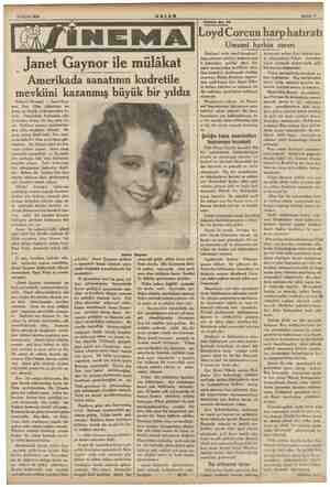    eyy 10 Eylül 1934 Paris 2 (Hususi) — Janet Gay- nor, Fox filim şirketinin en genç, en büyük yıldızlarından bi- ridir....