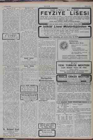    13 Eylül 1934 AKŞAM Sahife 13 Müzayede ile satış Mecburl satiş, Cuma günü sabah eat 10 da Beyoğlunda Sıra Selvide Kapsali