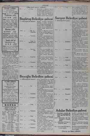    16 Eylül 1934 AKŞAM Zahile hi Deniz yolları İŞLETMESİ Acenteleri: Karaköy - Koprabaşı vie. 45062 — Sirkeci Mahardarrade Ml