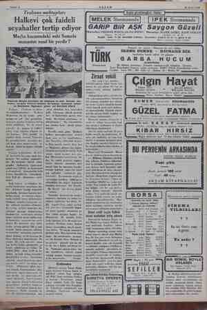    AKŞAM 21 Eylül 1934 Trabzon mektupları Halkevi çok faideli seyahatler tertip ediyor Maçka kazasındaki eski Sumela manastırı