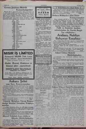    Sahife 14 iğ * mi 27 Eylül 1934 Gireson Jandarma Mektebi ET Devlet Demiryolları inları | * | 100 DEFA TIRAŞ Olmak, ancak