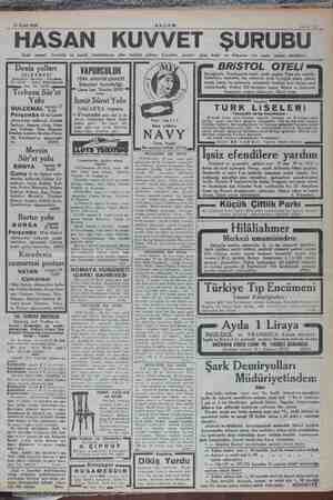    27 Eylül 1934 AKŞAM HASAN KUVVET Zaafı umumi, kansızlık kemik hastalıklarına çifai tesirleri çoktur. Çocuklar, gençler,...