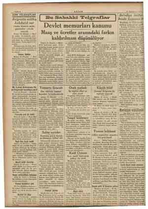    e ie Sahife 2 AKŞAM 15 Teşrinievvel 1934 SON TELGRAFLAR LE DER 2 O AMALA RINA GERE Belgratta müthiş kalabalık var Oteller