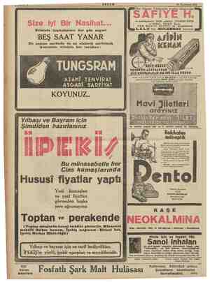  a mm AKŞAM 28 Teşrinisani 1934 Her Akşam: Türkiyenin yegâne okuyucusu ve memleketimizin büyük artistleri TANBURİ REFİK B. ve
