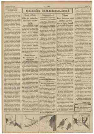    29 Teşrinisani 1934 AKŞAM Sahife 3 AKŞAMDAN AKŞAMA Yalova için Yalova için Parisin meşhur mü- hendislerinden birinin...