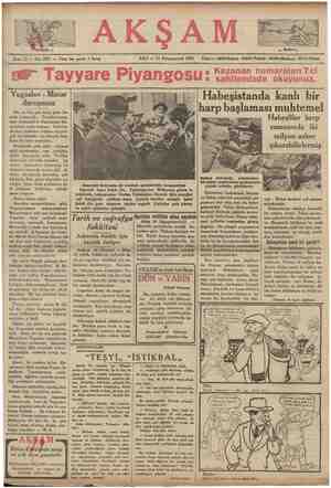 Arayan ... Sene 17 — No: 5801 — #iatı her yerde 5 kuruş Yugoslav - Macar duruşması On, on beş gün önce, gene bu- rada...