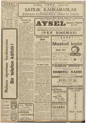  » e — | RSA | Istanbul 9 Kânuni usani ( 3 ka Geli RL am ve Ti İsi. si 04,25 he. Ham 0 — a 5 1938 Müe 5,— | 07, iğ 5 | Ün kt