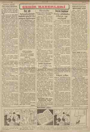    15 Kânumusani 1935 AKŞAMDAN AKŞAMA Yaş sebze meselesi sel Üre bir sebeb olmadığını gös- ği zerzevat ile yalnız dahili mağ