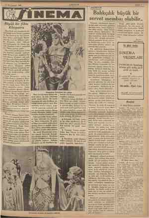      21 Kânunusani 1935 Büyük bir filim © Kleopatra erikada manlarda bir di büyük tarihi ilimler yapılmış gok minhisşemediz.