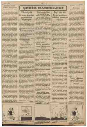  14 Mart 1935 AKŞAMDAN AKŞAMA Balkan anlaşması Yunanistanda çıkan ve gehik maziye karışan gri ve yerel edi lecek isyan...