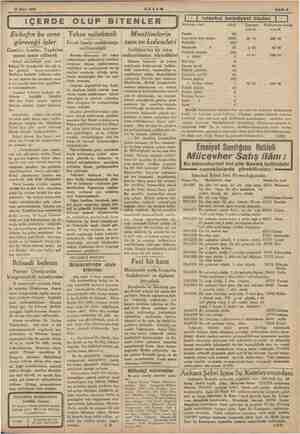    27 Mart 1935 idi AKŞAM | iÇERDE OLUP BİTENLER | Evkafın bu sene göreceği işler Gamiler, gr ser Taşdelen şosesi tamir...