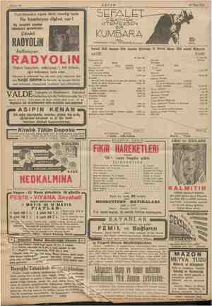  AKŞAM 28 Mart 1935 Dudaklarından cigara eksik olmadığı halde Ne bembeyaz dişleri var | ç tereddüd etmeden hükmünüzü...