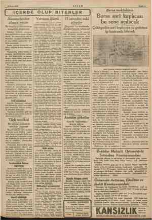  6 Nisan 1935 AKŞAM Sahife 5 L Sinemalardan alınan resim Bir komisyon sinemaların vaziyetini araşlırıyor Dahiliye vekâleti,