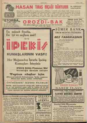  Sahife 12 AKŞAM 17 Nisan 1935 .HASAN TIRAŞ BIÇAĞI DÜNYANIN mas Şimdiye kadar icad olunan bütün tiraş bıçakları arasında en