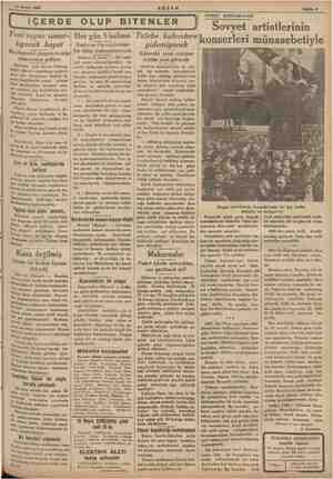       pe 15 Mayıs 1935 Dan AKŞAM İ iÇERDE OLUP BiTENLER .Yeni vapur ısmar- lıyacak heyet Bu akşamki ekspres trenile gym mil