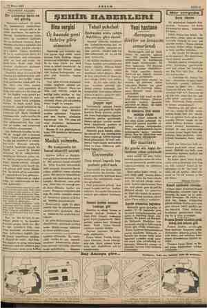  30 Mayıs 1935 AKŞAM. Sahife 3 AKŞAMDAN AKŞAMA Bir çim tarzı ve görüş e a bir kurul- ma! melun tarzi çok iptidai Kabil değil