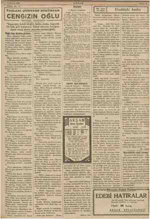    1 Haziran 1935 Tefrika No. 17 TACLAR, ARI ÇİĞNEYEN HÜKÜMDAR İSKENDER FAHREDDİN “İmperator, kendi isteğile teslim olursa,