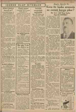    ; -20 Haziran 1935 COAKŞAM Sahife 5 (İÇERDE OLUP BİTENLER | Kibrit fiatleri inecek mi? 60 paralık kutular 50 el...