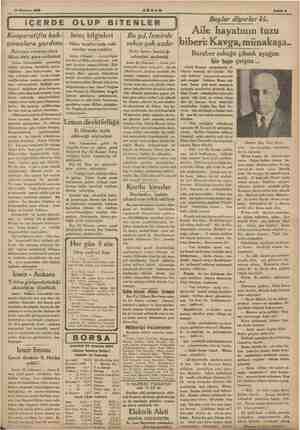    23 Haziran 1935 AKŞAM l Kooperatifin bah- çıvanlara yardımı Borcunu vermeyenlere ikinci defa ye verilemez Sebze...