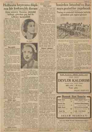 1 Temmuz 1935 Hollivutu heyecana düşü- ren bir r kıskançlık davası Genç piyanist iyanist Kayston elektrikli koltuğa giderken