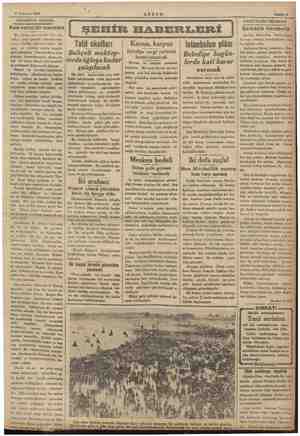  8 Temmuz 1935 AKŞAMDAN AKŞAMA a Yeis verici bir manzara u, ri mezelesidir. Her gün aldığı şekli gazete sütunlarında tekip...